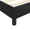 vidaXL Bed Frame Black Faux leather, plywood, engineered wood King