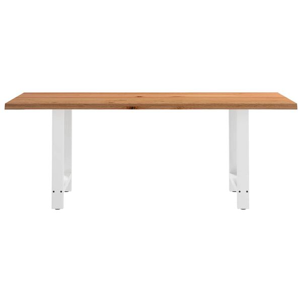 vidaXL Dining Table Light brown and white