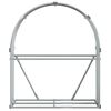 vidaXL Log Holder Light Gray 47.2"x17.7"x55.1" Galvanized Steel