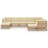 vidaXL Garden Lounge Set Honey Brown