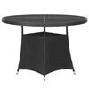 vidaXL Garden Dining Set Black, Cream white