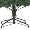 vidaXL Christmas Tree Green and white PVC, steel 82.7 in