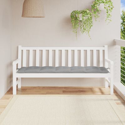 vidaXL Garden Bench Cushion Gray 70.9"x19.7"x2.8" Oxford Fabric