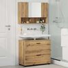 vidaXL Bathroom Furniture Set with Drawer with Shelf 2 pcs Artisan Oak