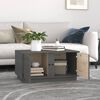 vidaXL Coffee Table Gray Solid pine wood 31.5 x 19.7 x 15.7 in