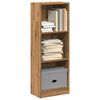 vidaXL Bookcase Artisan oak Engineered wood Tall Bookcase Rectangular