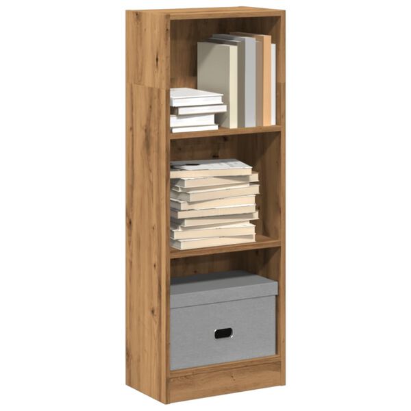 vidaXL Bookcase Artisan oak Engineered wood Tall Bookcase Rectangular