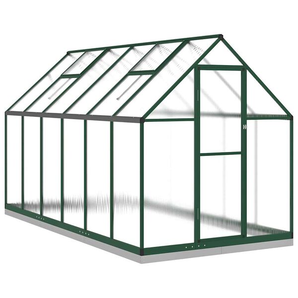 vidaXL Greenhouse Green, Transparent