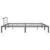 vidaXL Bed Frame Gray Metal Full Durable Bed Frame Rectangular
