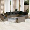 vidaXL Garden Sofa Set Grey