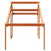 vidaXL Kids'Bed Roof Wax Brown Solid pine wood