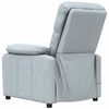 vidaXL Massage Chair Light Gray Fabric, wood, metal Standard