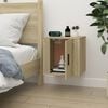 vidaXL Wall Mounted TV Cabinet Sonoma oak Engineered wood Compact