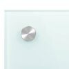 vidaXL Kitchen Backsplash White 35.4"x23.6" Tempered Glass