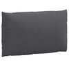 vidaXL Pallet Cushion Melange Anthracite Foam fiber and polyester