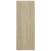 vidaXL Console Table Sonoma Oak Engineered Wood Compact Durable