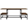 vidaXL Coffee Table Brown oak Engineered wood, metal Medium Coffee Table
