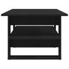 vidaXL Coffee Table Black Oak 40.16 x 21.65 x 16.54 in Engineered Wood