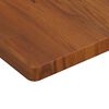 vidaXL Basin Shelf Dark Brown, White Solid oak wood, Steel One Size