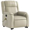 vidaXL Electric Stand Up Massage Recliner Chair Cream