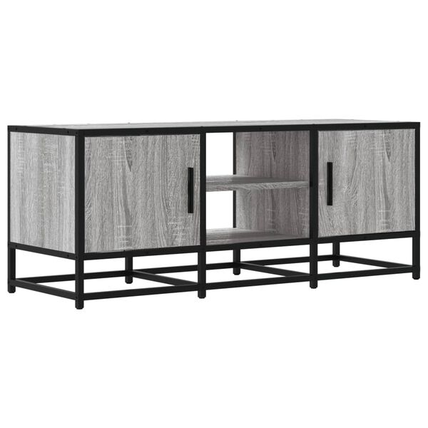 vidaXL TV Cabinet Grey Sonoma Engineered Wood 39.4 x 13.8 x 16.1 in