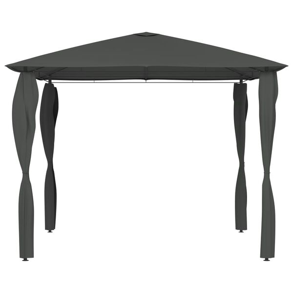 vidaXL Gazebo Anthracite Fabric 5.3 oz/yd² 9.8ft x 9.8ft x 8.5ft