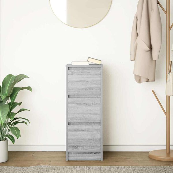 vidaXL Sideboard Grey sonoma Engineered wood Medium Sideboard