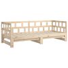 vidaXL Day Bed Natural Wood Solid Pine Wood 2x