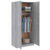vidaXL Wardrobe Grey Sonoma Engineered Wood Regular Wardrobe
