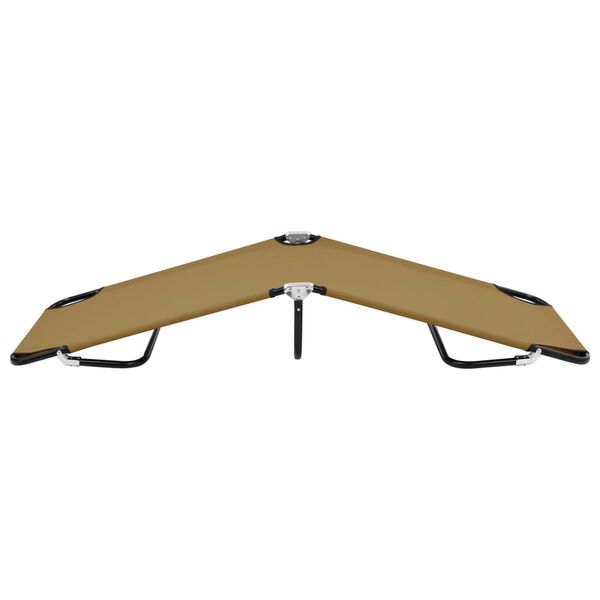vidaXL Sun Lounger Taupe