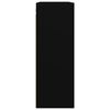 vidaXL Hanging Wall Cabinet Black Engineered Wood Rectangular Minimalist