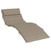 vidaXL Sun Lounger Cushion Taupe 70.9"x23.6"x1.6" Oxford Fabric