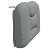 vidaXL Headboard Cushion Light Grey 100% Polyester Standard Rectangular