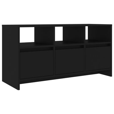 vidaXL TV Stand Black 40.2"x14.8"x20.7" Engineered Wood