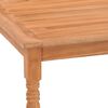 vidaXL Batavia Table Natural Teak Solid Teak Wood 33.5x33.5 in Durable