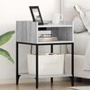 vidaXL Bedside Cabinet 2 pcs Grey Sonoma 15.75 x 15.75 x 24.02 in