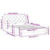 vidaXL Bed Frame Dark gray
