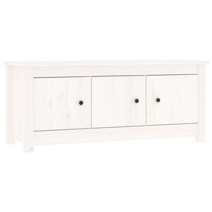 vidaXL Shoe Cabinet White Solid pine wood Standard Shoe Cabinet