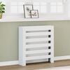 vidaXL Radiator Cover White 30.7x7.9x32.3" Engineered Wood