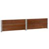 vidaXL Garden Planter Brown Solid pine wood 39.4 x 39.4 in Foldable