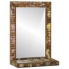 vidaXL Bathroom Mirror Brown 50 x 22 x 70 cm Solid Reclaimed Wood