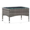 vidaXL Garden Lounge Set Striped gray