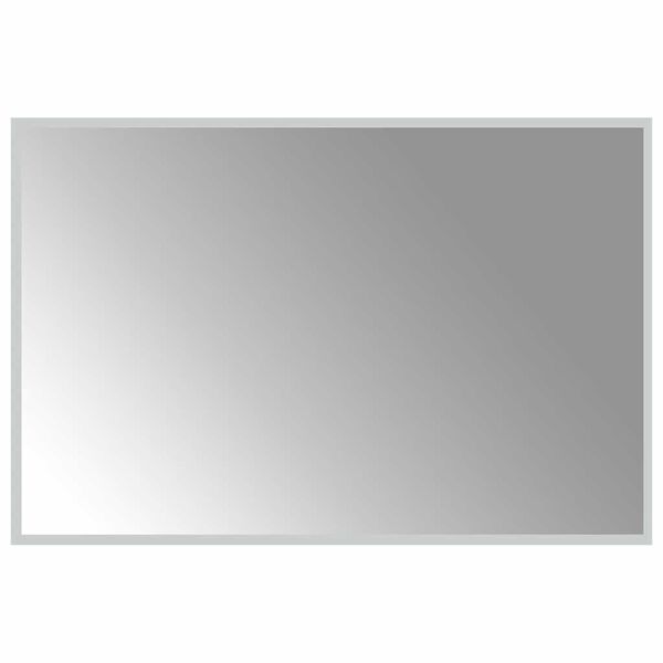 vidaXL LED Bathroom Mirror Transparent Glass 35.4 x 23.6 in