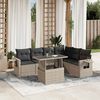 vidaXL Garden Sofa Set Light Grey, Anthracite
