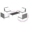 vidaXL Garden Lounge Set Dark Grey