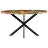 vidaXL Dining Table Multicolor Solid Reclaimed Wood Medium Durable