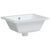 vidaXL Bathroom Sink White 15.4x11.8x7.3" Rectangular Ceramic