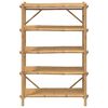 vidaXL Shelf Natural Bamboo Bamboo 5-Layer Shelf Rectangular Retro
