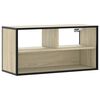 vidaXL TV Cabinet Sonoma Oak Engineered wood, metal 31.5 in long