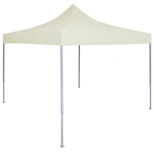 vidaXL Party Tent Cream 600D Oxford fabric 6.6x6.6 ft Foldable